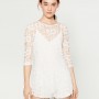 Jumpsuit Tuta corta in pizzo Zara estate 2016 prezzo 45 95 euro