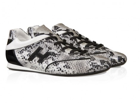 Nuove scarpe Olympia stampa pitone Hogan primavera estate 2016