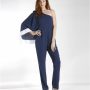 Tuta elegante blu monospalla Silvian Heach 2016 prezzo 119 euro