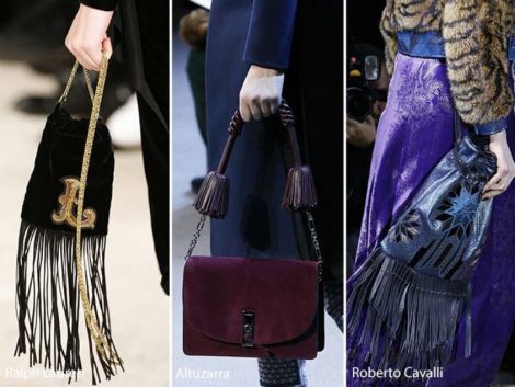 Moda Borse autunno inverno 2016 2017 Borsette con frange