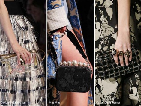 Moda Borse autunno inverno 2016 2017 Pochette gioiello