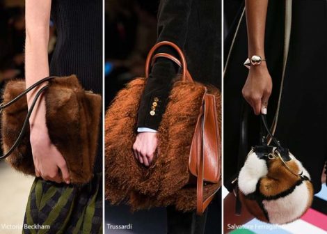 Moda Borse autunno inverno 2016 2017 con dettagli di pelliccia
