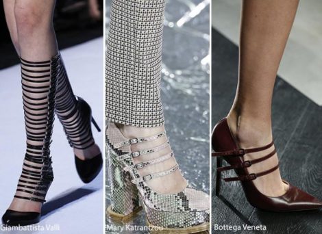 Moda scarpe autunno inverno 2016 2017 con multicinturini