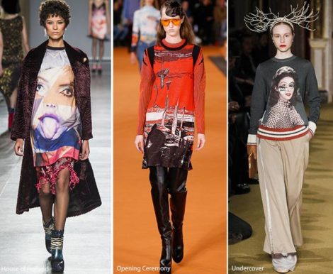 Paesaggi e ritratti artistici Tendenze Moda inverno 2016 2017