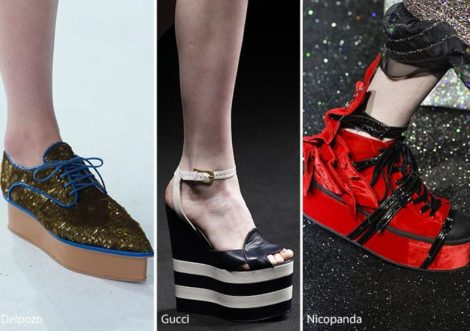Scarpe con suola platform inverno 2016 2017