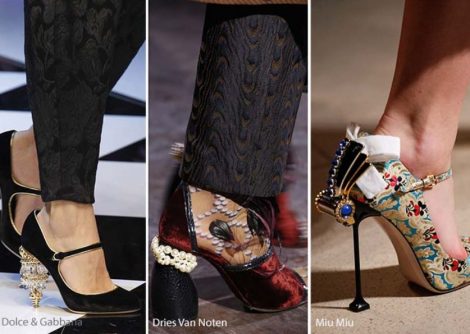 Scarpe con tacchi scultura moda inverno 2016 2017