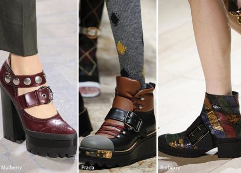 Scarpe e stivali con maxi fibbia moda inverno 2016 2017