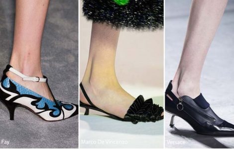 Scarpe e stivali con tacco gattino moda inverno 2016 2017