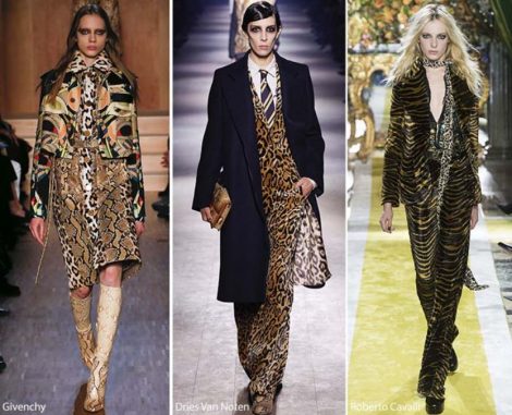 Stampa animalier Tendenze Moda inverno 2016 2017