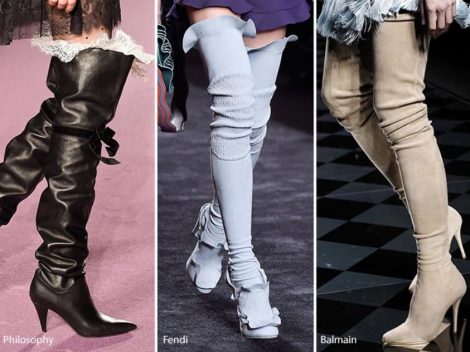 Stivali cuissards sopra il ginocchio moda inverno 2016 2017