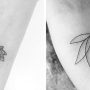 Tatuaggi fior di loto interno polso