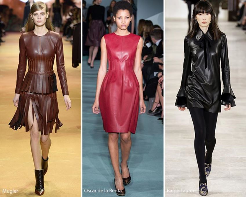 Tendenza Moda Abbigliamento Donna Inverno 2016 2017 La pelle