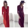 Abito lungo con maniche a tre quarti Patrizia Pepe inverno 2016 2017