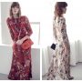 Abito lungo stampa floreale Patrizia Pepe inverno 2016 2017