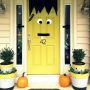 Addobbo porta spaventosa per Halloween
