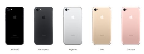 Colori iPhone 7
