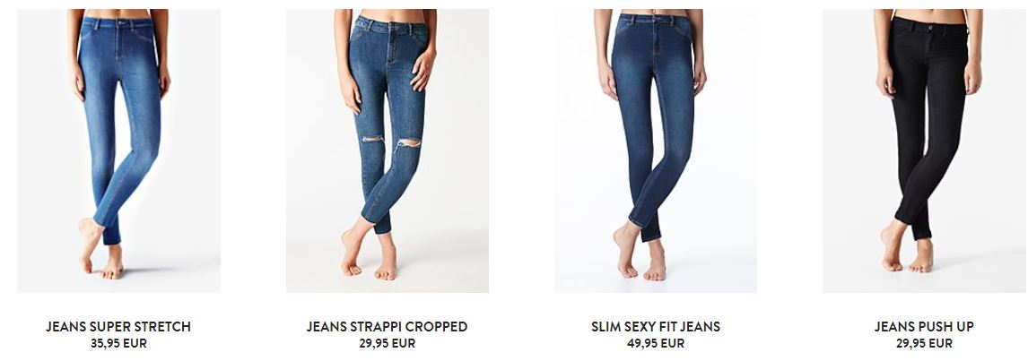 Jeans slim fit Calzedonia inverno 2016 2017