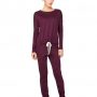 Pigiama bordeaux con coulisse Benetton Donna inverno 2016 2017 prezzo 39 95 euro
