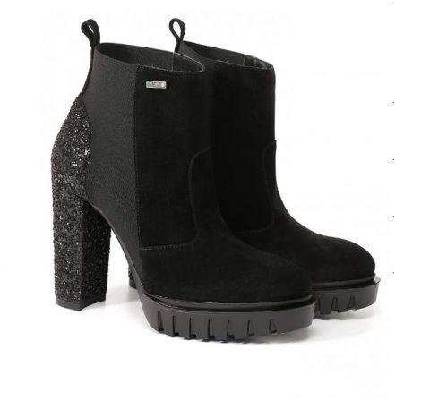Stivaletti in camoscio e glitter inverno 2017