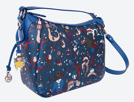Borsa a tracolla barchetta Piero Guidi Magic Circus blu inverno 2016 2017 prezzo 208 euro