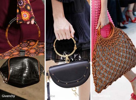 Borse con i manici rotondi moda primavera estate 2017