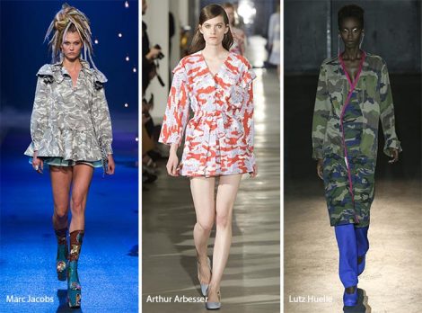Fantasia camouflage moda abbigliamento primavera estate 2017