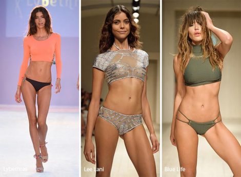 Moda costumi da bagno estate 2017 bikini con reggiseno Crop Top
