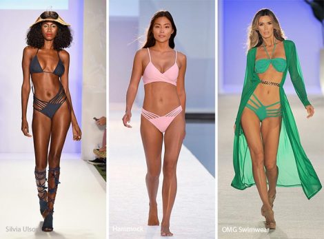 Moda costumi da bagno estate 2017 bikini con slip con lacci laterali