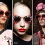 Occhiali da sole con strass moda primavera estate 2017