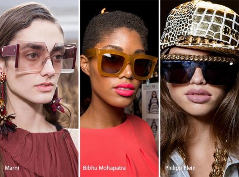 Occhiali da sole oversize moda primavera estate 2017