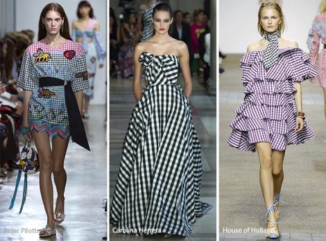 Stampe moda primavera estate 2017 Quadri vichy