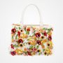 Borsa estiva Prada con fiori applicati prezzo 2500 euro