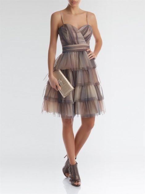 Elegante abito da cerimonia Rinascimento in tulle primavera estate 2017 prezzo 139 euro
