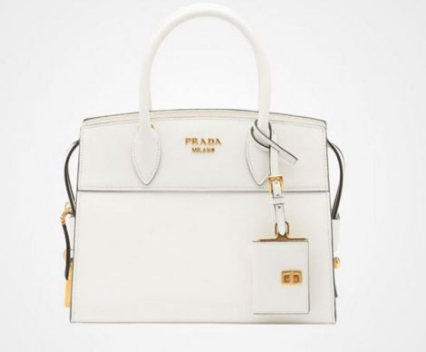 Esplanade Bag Prada bianca estate 2017 prezzo 1850 euro