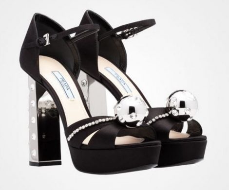 Sandali gioiello Prada estate 2017 prezzo 1100 euro