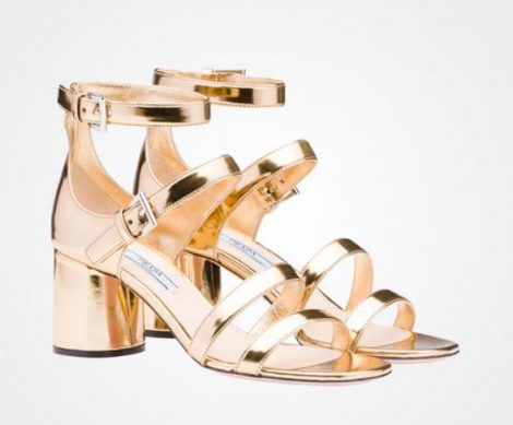 Sandali tacco medio Prada primavera estate 2017 prezzo 650 euro