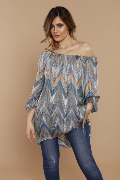 Blusa con spalle scoperte e jeans Coconuda primavera 2017