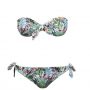 Bikini a fascia stampa tropicale Verdissima estate 2017