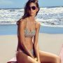 Bikini con top con spalline e slip con laccetti in fantasia Verdissima estate 2017