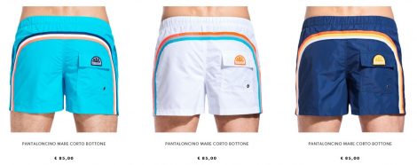 Boxer corti con bottone Sundek