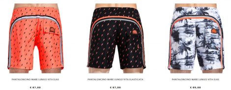Boxer lunghi in fantasia Sundek con elastico in vita estate 2017