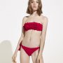 Costume con reggiseno a fascia con fiori applicati Oysho estate 2017