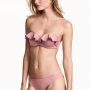 Costume con reggiseno a fascia con volant estate 2017 HM
