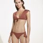 Costume da bagno Oysho con top annodato e brasiliana estate 2017