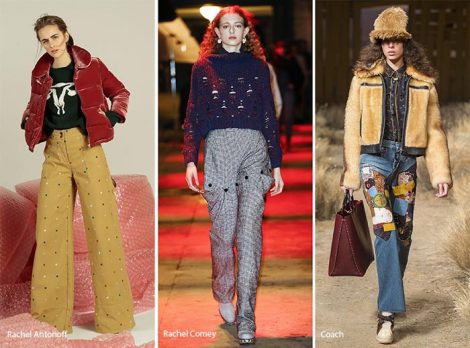 Pantaloni a vita alta moda abbigliamento autunno inverno 2017 2018