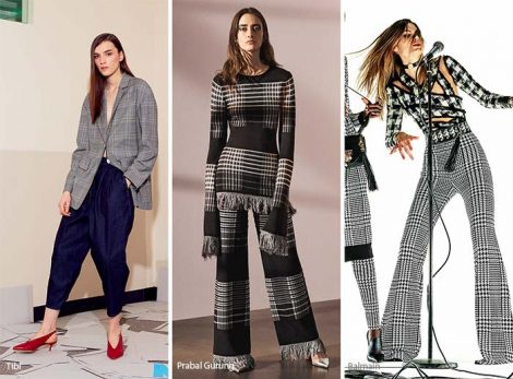 Stampa plaid moda abbigliamento donna autunno inverno 2017 2018