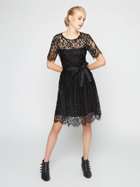 Abito in pizzo maniche corte Motivi collezione autunno inverno 2017 2018