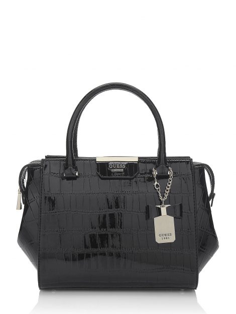 Borsa a mano Guess in vernice effetto coccodrillo inverno 2017 2018 mod Ryann