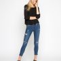 Jeans skinny push up con strappi e orlo sfrangiato Motivi autunno inverno 2017 2018