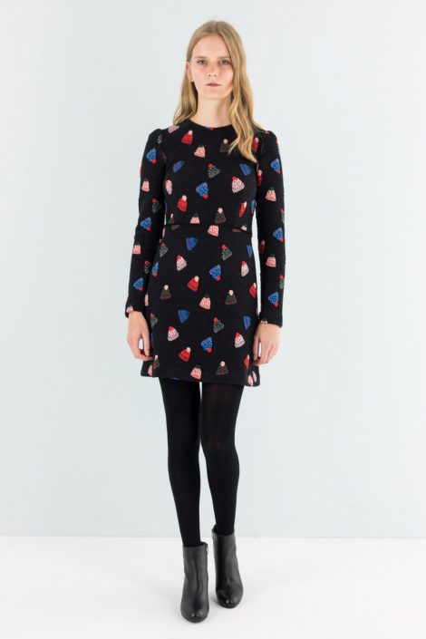 Lazzari Vestito a maniche lunghe in fantasia inverno 2017 2018 prezzo 148 euro